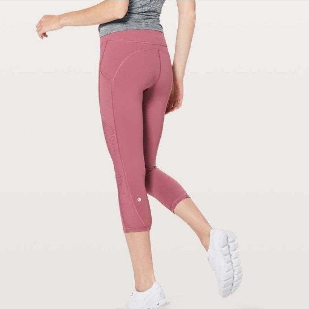 Lululemon Ready To Race Crop 21" - Moss Rose - Picture 2 of 10